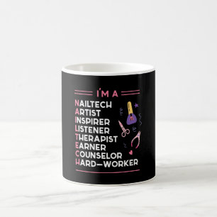 ICH BIN EIN Nailtech Fingernail Maniküre Kaffeetasse