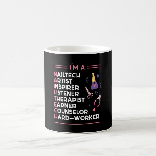 ICH BIN EIN Nailtech Fingernail Maniküre Kaffeetasse (Mittel)