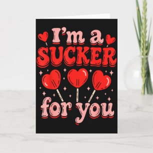 Ich bin ein Narr für dich Candy Heart Love Happy V Karte