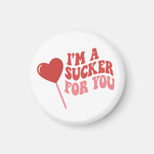 Ich bin ein Narr für dich Lustiger Retro Valenti Magnet