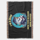 Ich bin ein Narwal-Absolvent! Jetzt Zeit, eine Wel Decke (Vorderseite Vertikal)