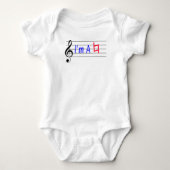 Ich bin ein natürlicher Musiker Geschenk Musical Baby Strampler (Vorderseite)