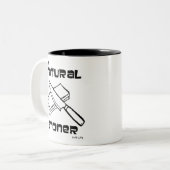 Ich bin ein Naturstein Zweifarbige Tasse (Vorderseite Links)