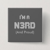 Ich bin ein Nerd Button (Vorderseite)