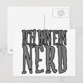 Ich bin Ein Nerd Postkarte (Vorne/Hinten)