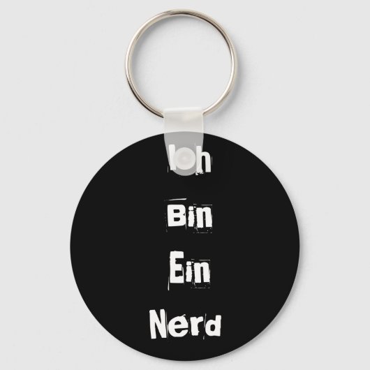 Ich bin Ein Nerd Schlüsselanhänger (Vorderseite)