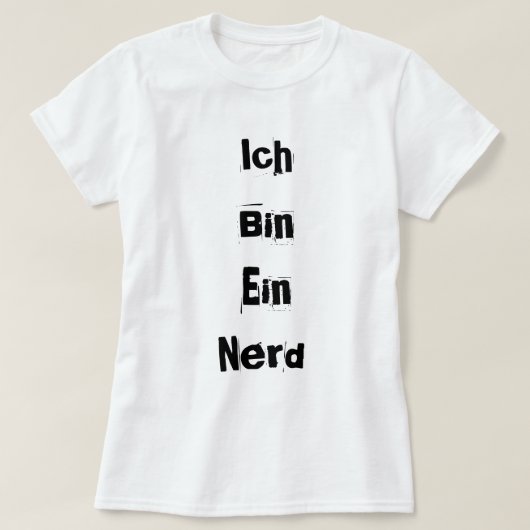 Ich bin ein Nerd T-Shirt (Design vorne)