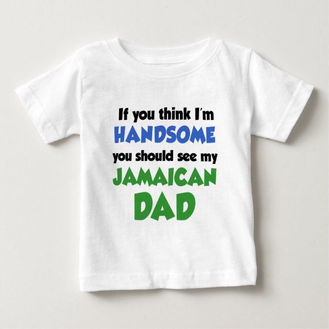 Ich bin ein netter jamaikanischer Vater Baby T-shirt (Vorderseite)
