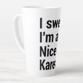 Ich bin ein nettes Karen-lustiges Karen-Mem Milchtasse (Linke Ecke)
