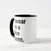 Ich bin ein nettes Karen-lustiges Karen-Mem Tasse (Vorderseite Links)