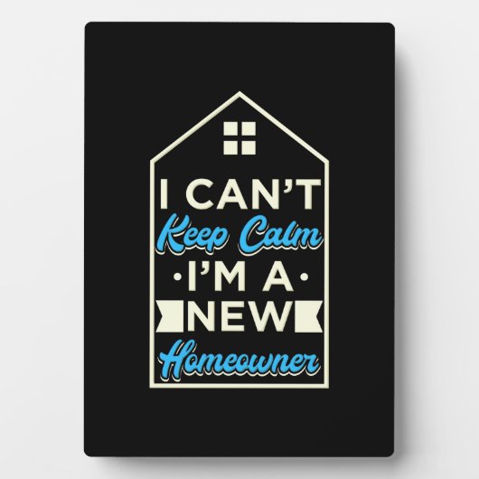 Ich bin ein neuer Hausbesitzer Fotoplatte (Vorderseite)