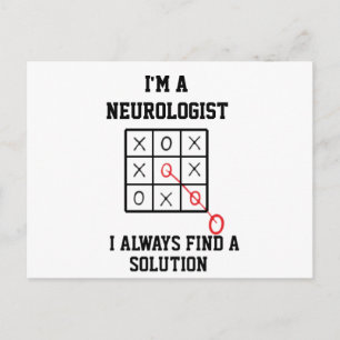 Ich bin ein Neurologe, ich finde immer eine Lösung Postkarte