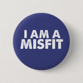 Ich bin ein Nichtpassen-Abzeichen Button (Vorderseite)