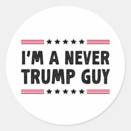 Ich bin ein nie Trump-Typ, der sich gegen Trump en Runder Aufkleber