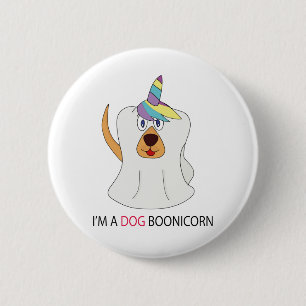 Ich bin ein Niedliches Ghost-Unikorn des Hundes Button