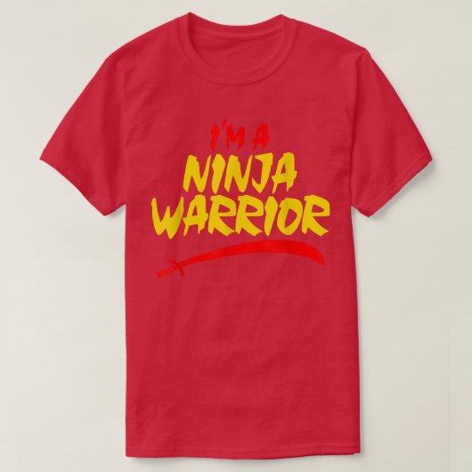 Ich bin ein Ninja-Krieger T-Shirt (Design vorne)