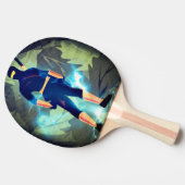 Ich bin ein Ninja Ping Pong Paddle Tischtennis Schläger (Seitenansicht)