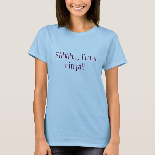 Ich bin ein ninja!! Shirt (Vorderseite)