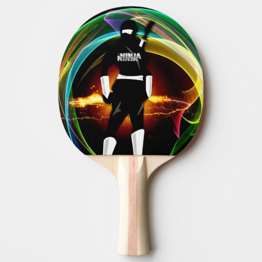 Ich bin ein Ninja Warrior Pingpong Paddle Tischtennis Schläger (Vorderseite)