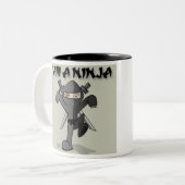 ICH BIN EIN NINJA ZWEIFARBIGE TASSE (Vorderseite Links)