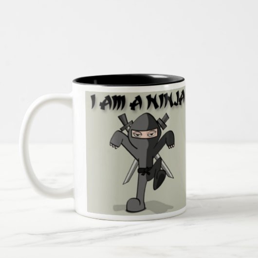ICH BIN EIN NINJA ZWEIFARBIGE TASSE (Links)