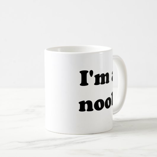 Ich bin ein noob kaffeetasse (VorderseiteRechts)