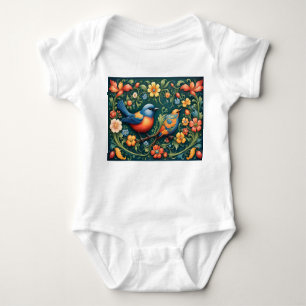 Ich bin ein Norwegischer Baby-Rosemaling-Säugling Baby Strampler
