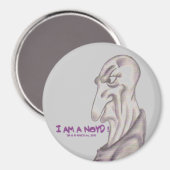 ICH BIN EIN NOYD! Grosses Rundmagnet Magnet (Vorderseite/Rückseite)