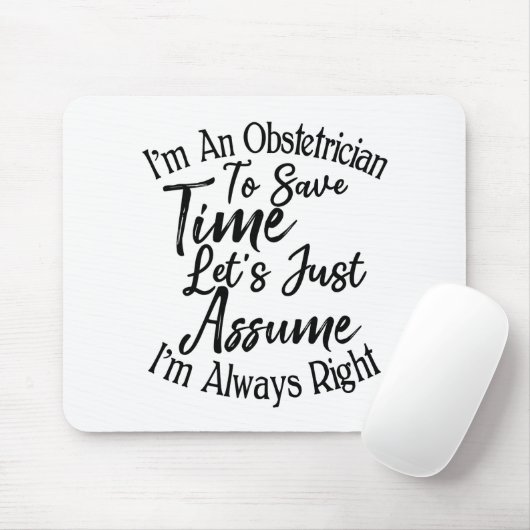 Ich bin ein Obstmacher, um Zeit Retten Mousepad (Mit Mouse)