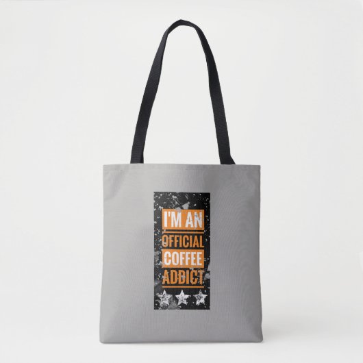 Ich bin ein offizieller Kaffee-süchtiger Beutel Tasche (Vorderseite)