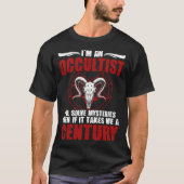 Ich bin ein Okkultist Satanic Witchcraft Baphomet T-Shirt (Vorderseite)