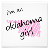 Ich bin ein Oklahoma Girl Fotodruck (Vorne)