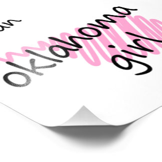 Ich bin ein Oklahoma Girl Fotodruck