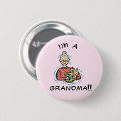 Ich bin ein Oma-Oma und Baby Button (Vorne & Hinten)