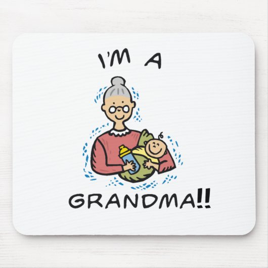 Ich bin ein Oma-Oma und Baby Mousepad (Vorne)