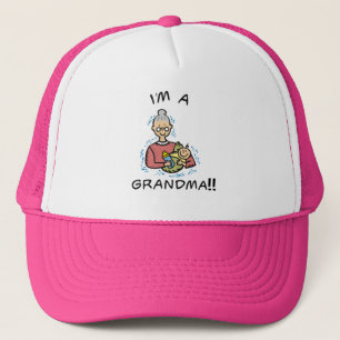 Ich bin ein Oma-Oma und Baby Truckerkappe