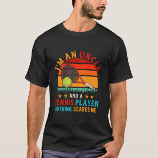 ICH Bin Ein Onkel Und Ein Tennisspieler Familie T-Shirt