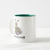 Ich bin ein Opa-T-Shirt Zweifarbige Tasse (Vorderseite Links)