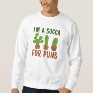 Ich bin ein Opfer für Wortspiele Sweatshirt