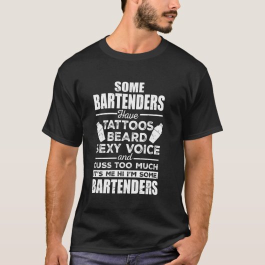 Ich bin ein paar Barkeeper Bartending Funny T-Shirt (Vorderseite)