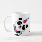 Ich bin ein Pandicorn - niedlicher PandaUnicorn Kaffeetasse (Links)