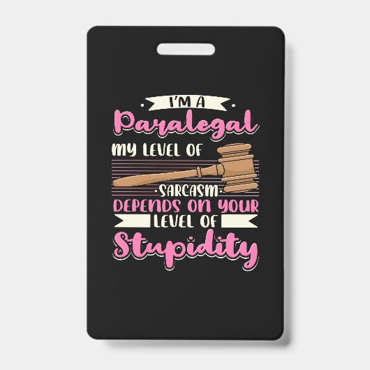 Ich bin ein Paralegal Ausweis (Vorderseite)