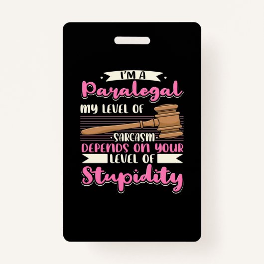 Ich bin ein Paralegal Ausweis (Vorderseite)