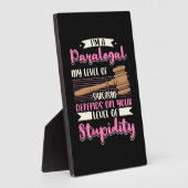 Ich bin ein Paralegal Fotoplatte (Seite)