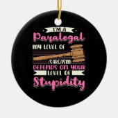 Ich bin ein Paralegal Keramik Ornament (Vorne)