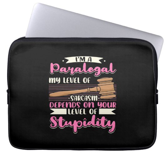 Ich bin ein Paralegal Laptopschutzhülle (Vorderseite)