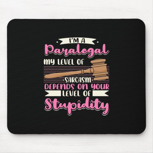 Ich bin ein Paralegal Mousepad (Vorne)