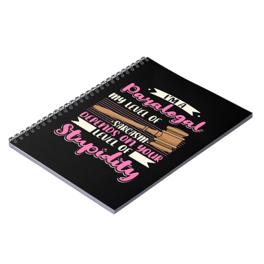 Ich bin ein Paralegal Notizblock (Linke Seite)