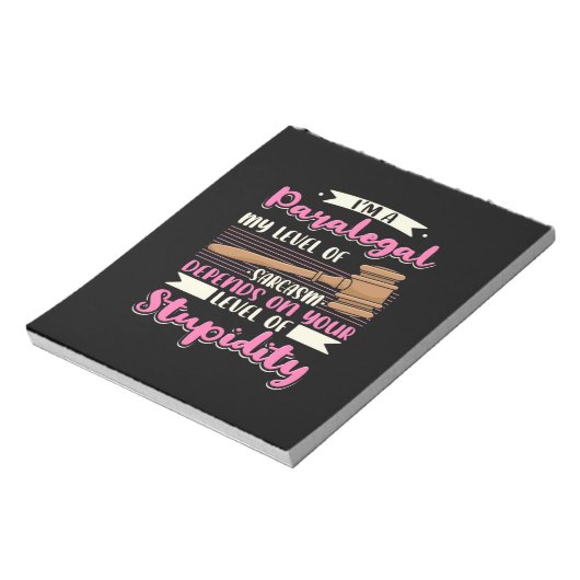 Ich bin ein Paralegal Notizblock (Rotiert)