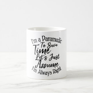 Ich bin ein Paramediker, um die Zeit Retten. Nehme Kaffeetasse